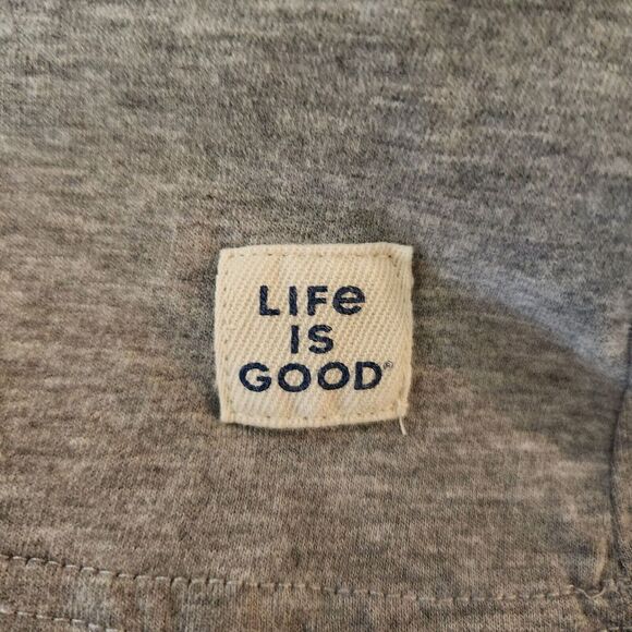 Life Is Good Start Me Up 2 Pc Long Sleeve Pajama Set Gray Purple Large - Picture 6 of 8